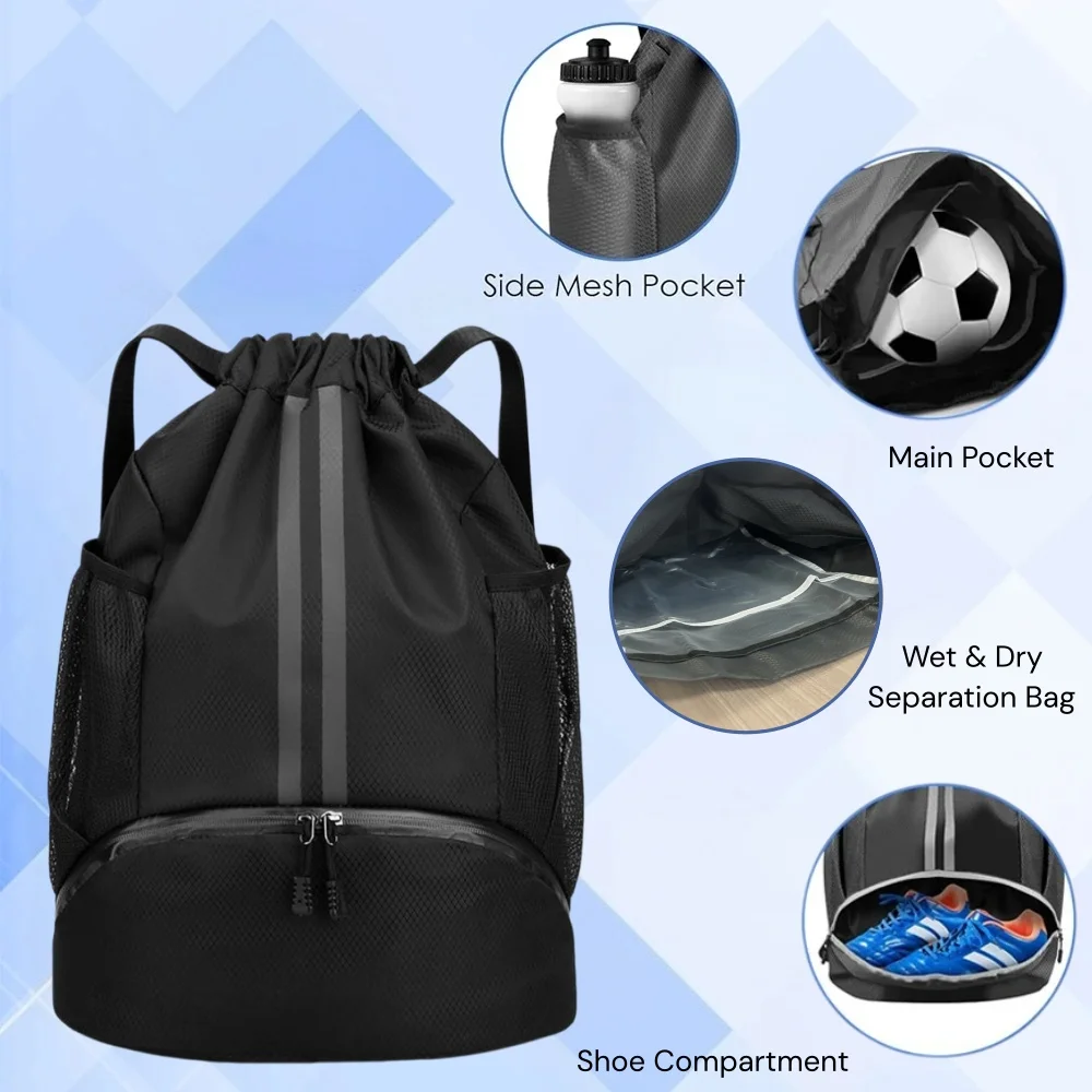 Mochila deportiva con cordón,  - Drawstring Gym Bag reseña y precio